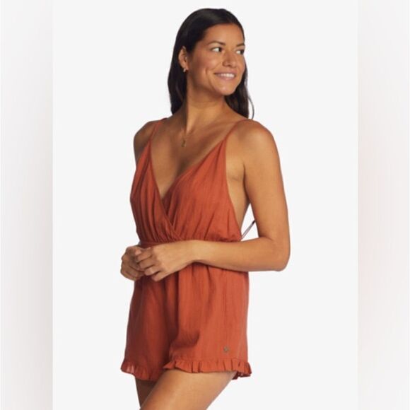NWT Roxy Honest Love Strappy Beach Romper M - Picture 9 of 11